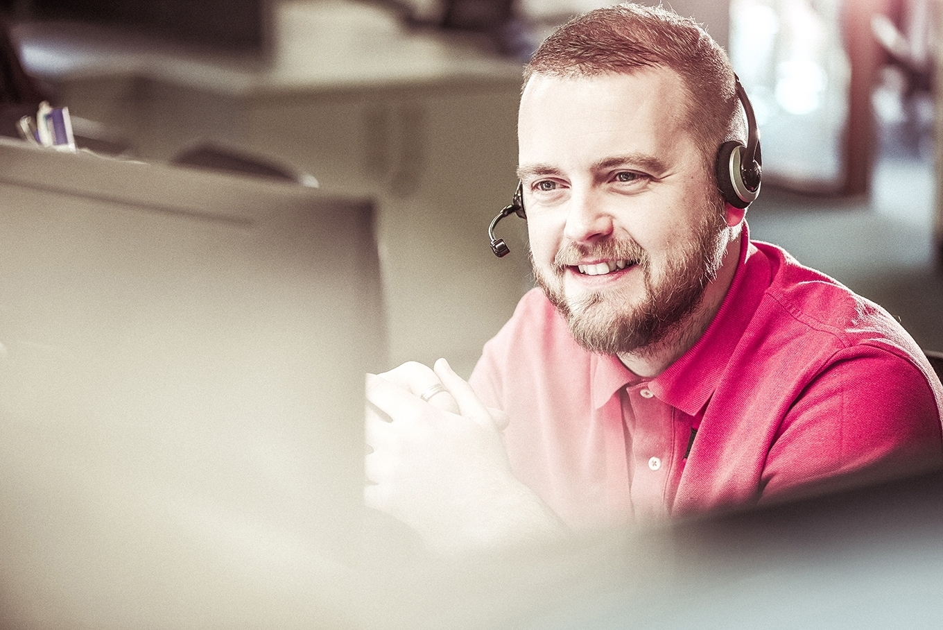 Call centre man