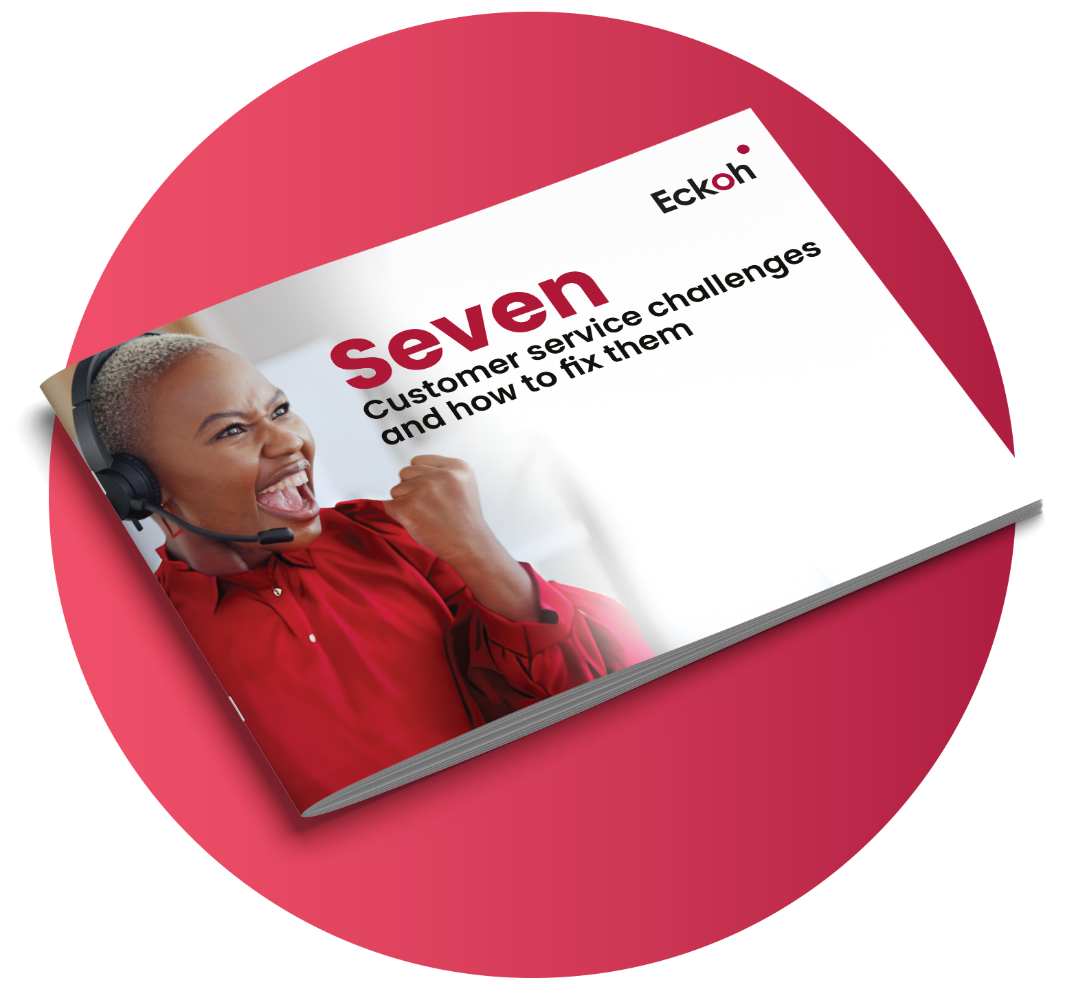 Brochure Mock Up Customer Service Challenges