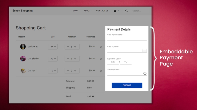Embeddable Payment Page
