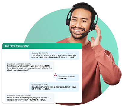 Real-time Transcription CTA image